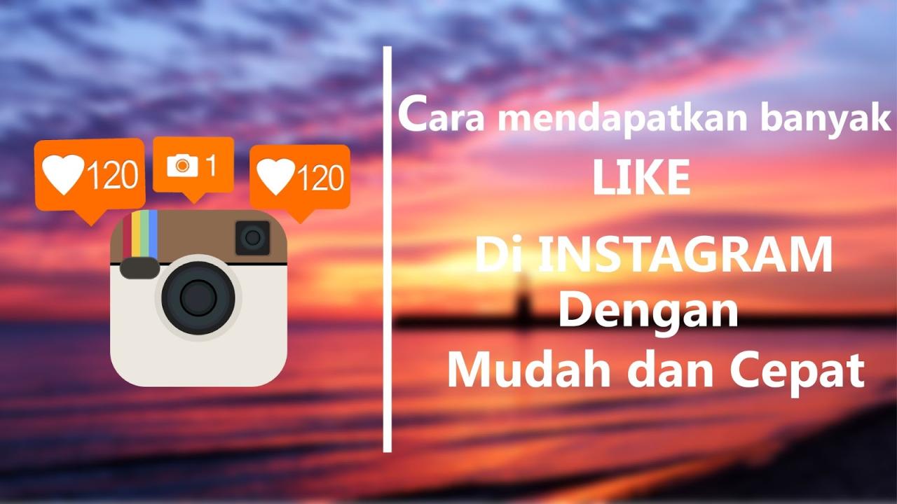 cara dapat like banyak di instagram