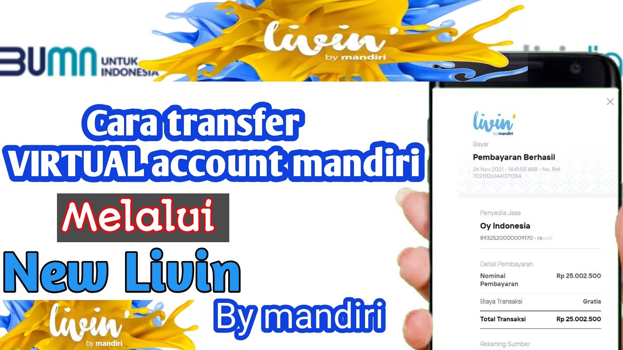 cara transfer virtual account mandiri terbaru