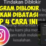 cara mengembalikan akun instagram yang diblokir sementara terbaru