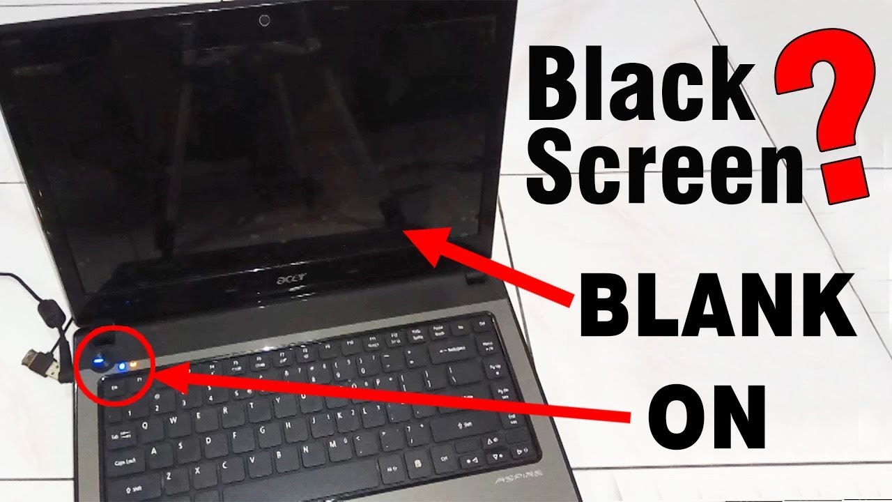 cara mengatasi laptop black screen