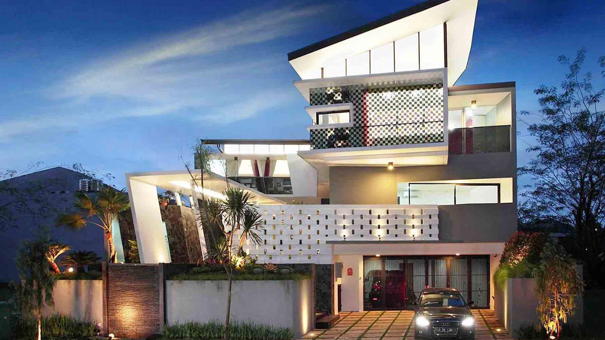 desain rumah futuristik terbaru