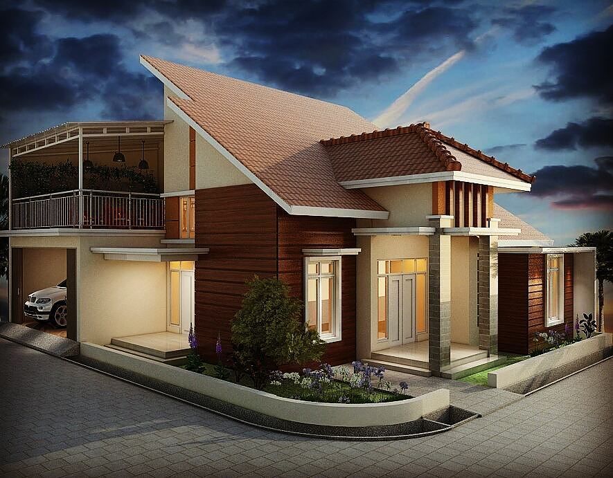 model atap teras rumah