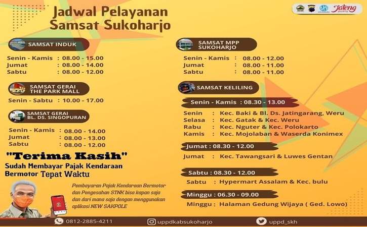 jadwal samsat keliling kota magelang terbaru