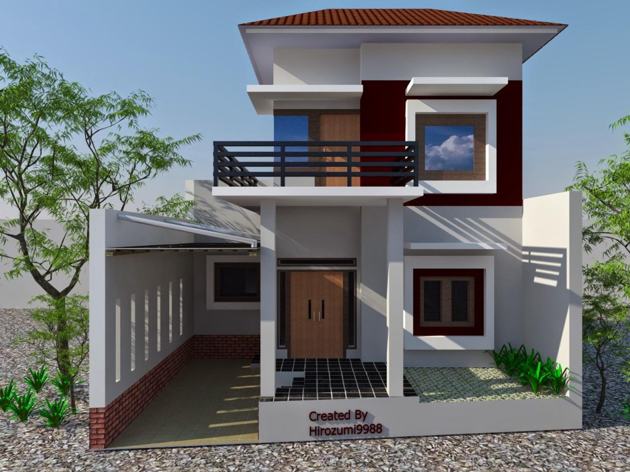 model rumah tanah kecil terbaru