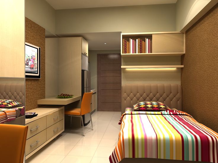 desain apartemen studio 18 meter