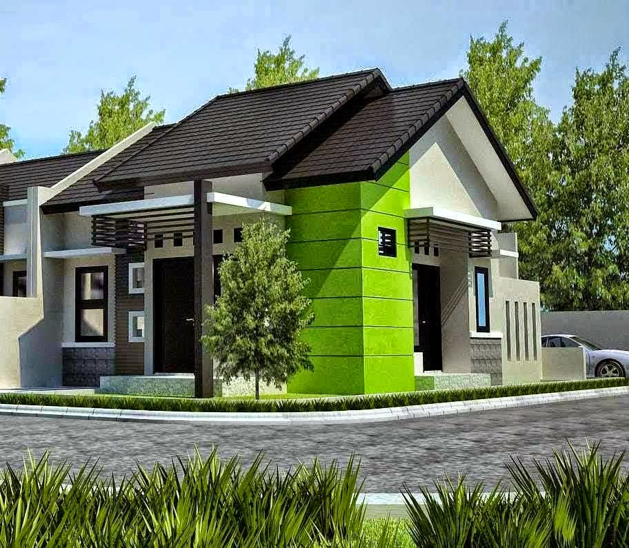 rumah cat warna hijau