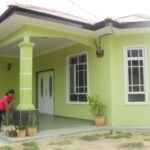 rumah cat warna hijau