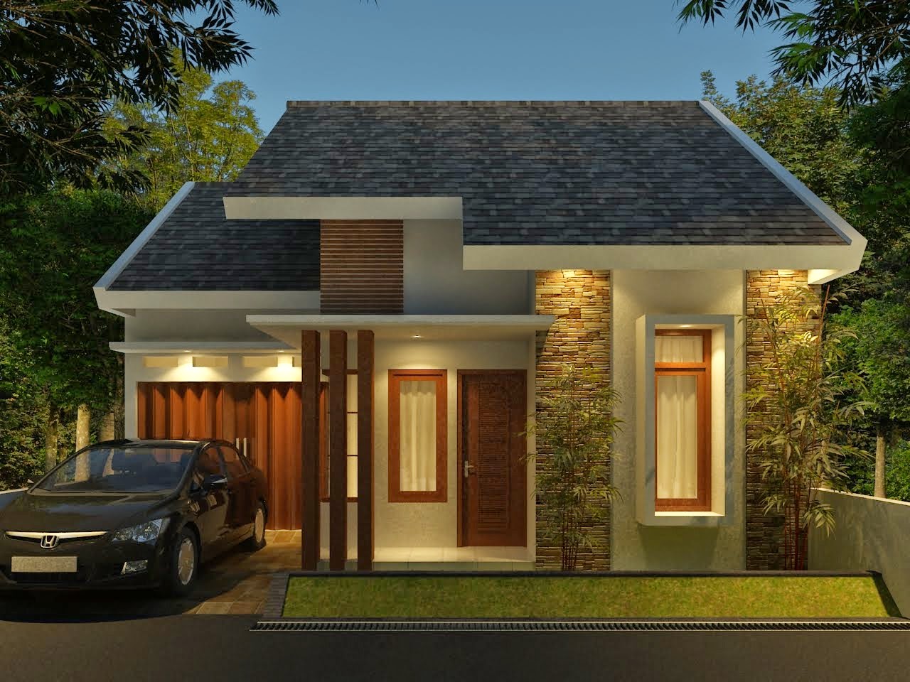 model rumah minimalis 1 lantai terbaru