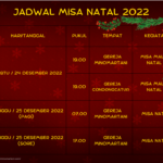 jadwal misa natal