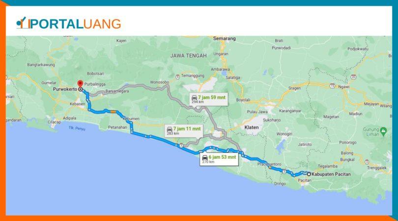 purwokerto ke dieng berapa jam