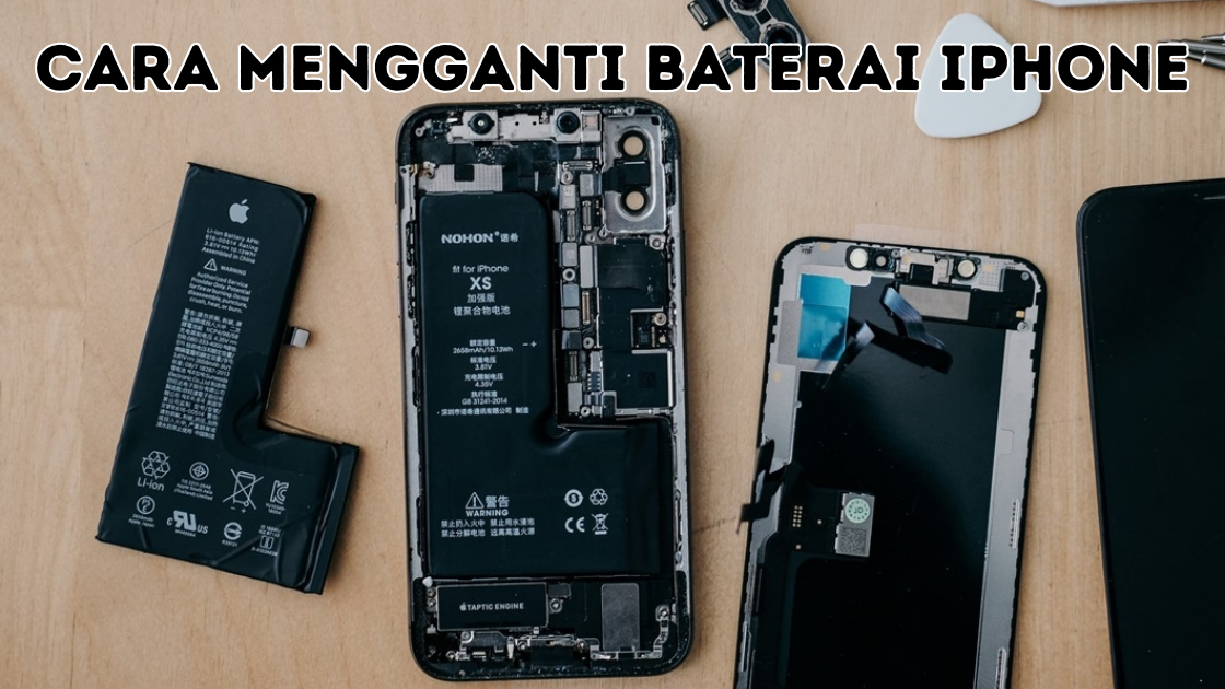 cara baterai iphone