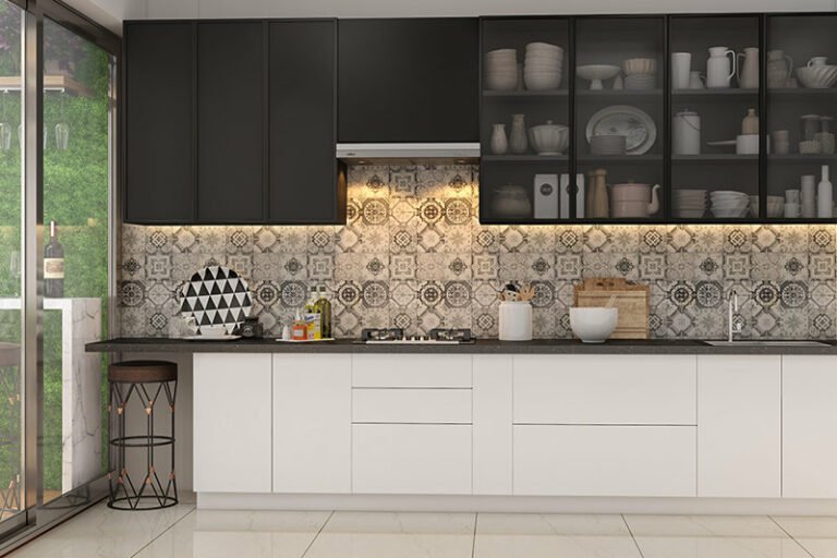 dapur minimalis warna hitam