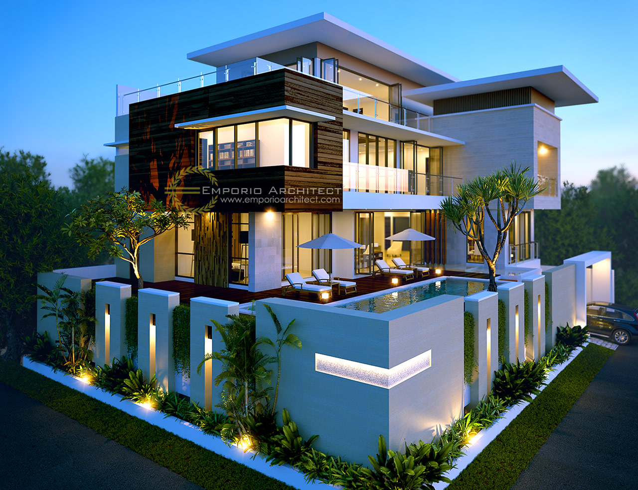 desain rumah mewah modern