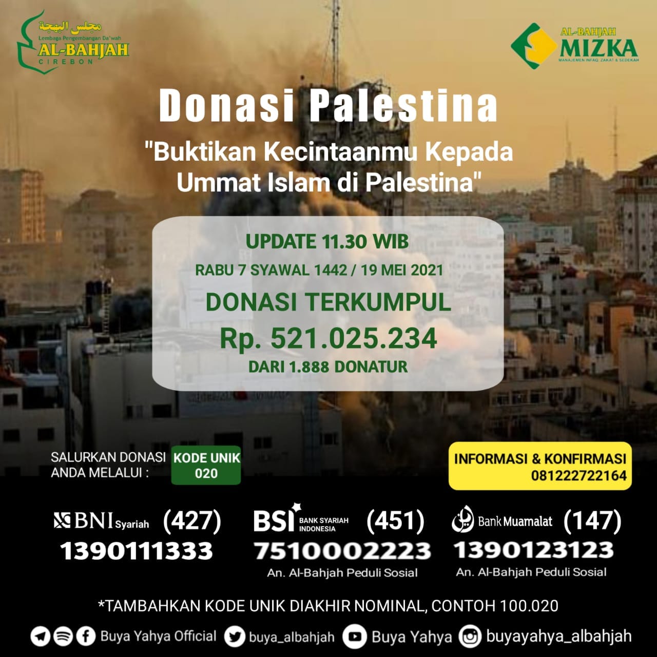 kata kata donasi untuk palestina