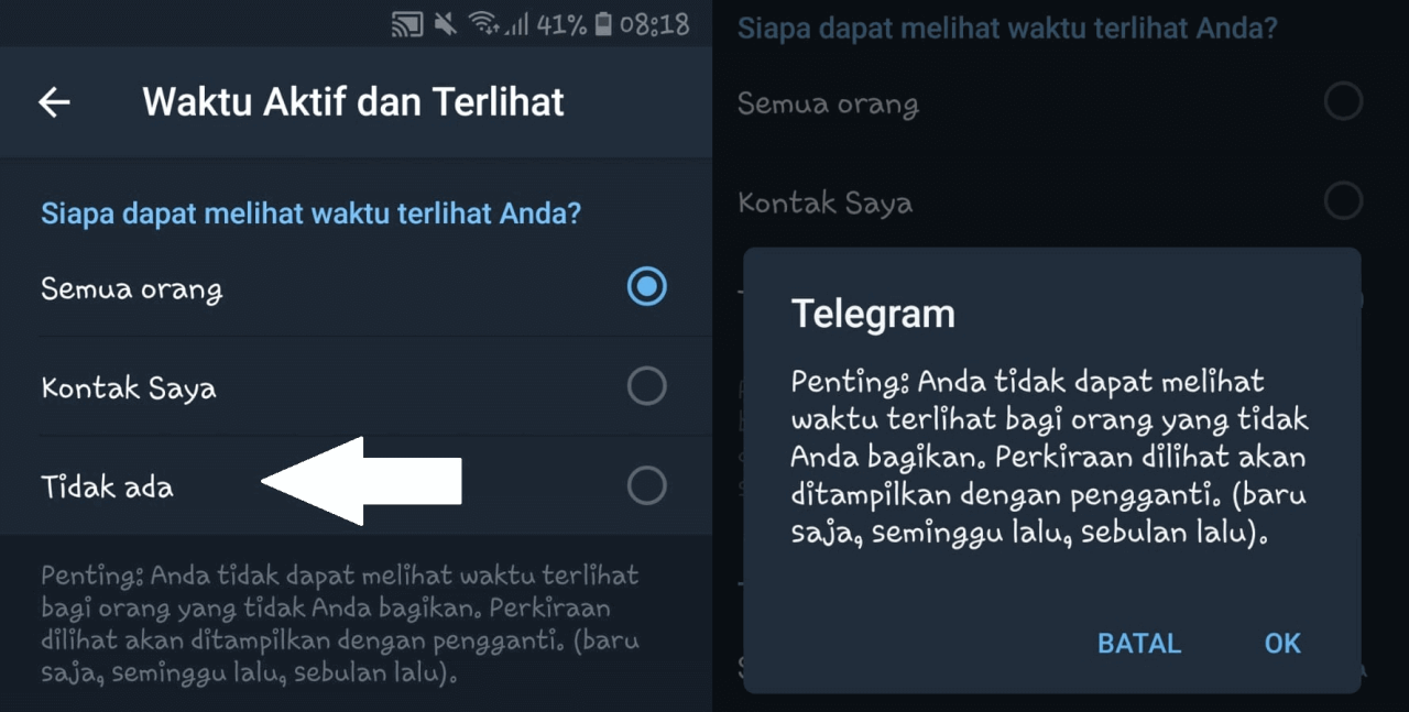 telegram tak terlihat sangat lama terbaru