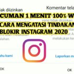 cara menghilangkan tindakan blokir di instagram terbaru