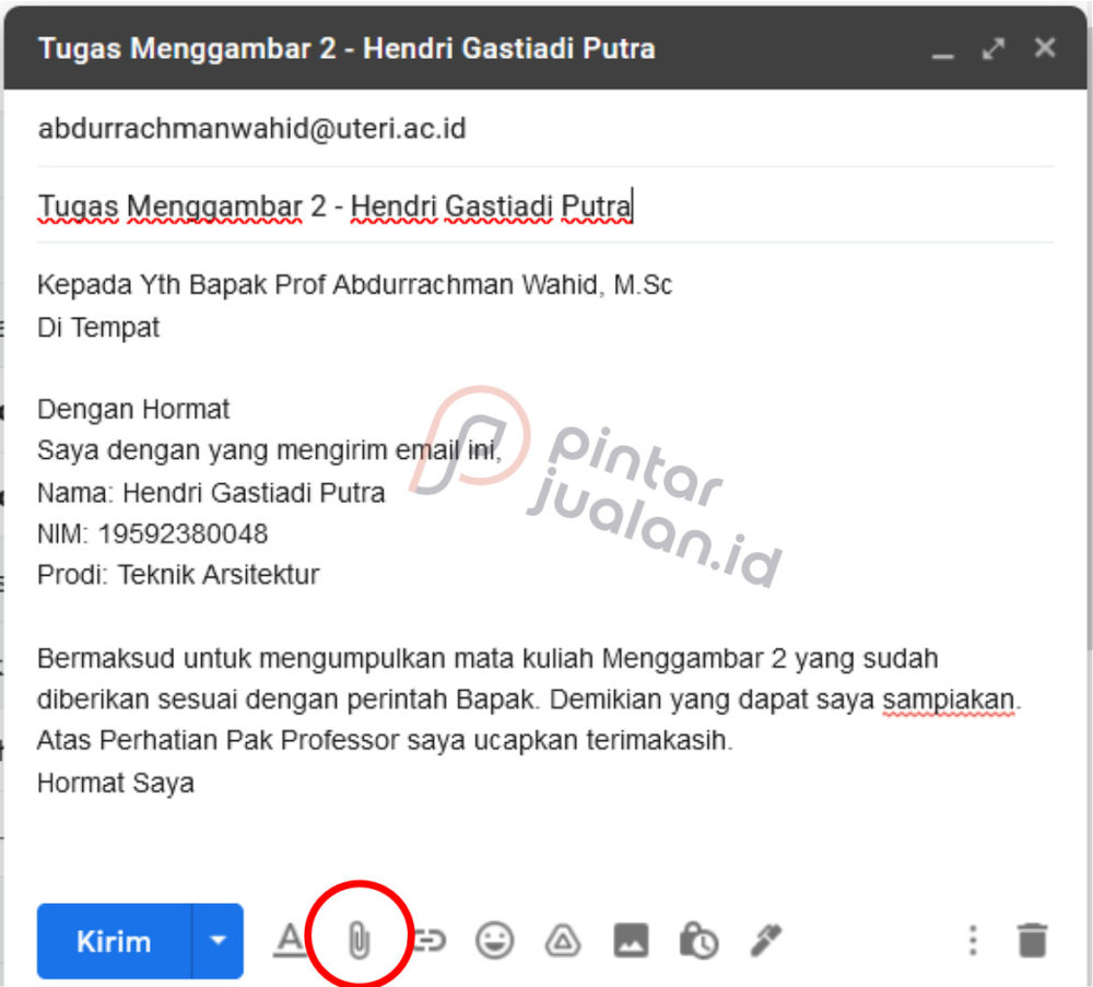 cara email dosen pembimbing skripsi terbaru